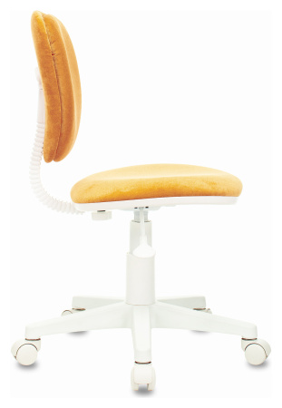 Кресло детское CH-W204NX оранжевый Velvet 72 крестов. пластик белый пластик белый (Оранжевый)