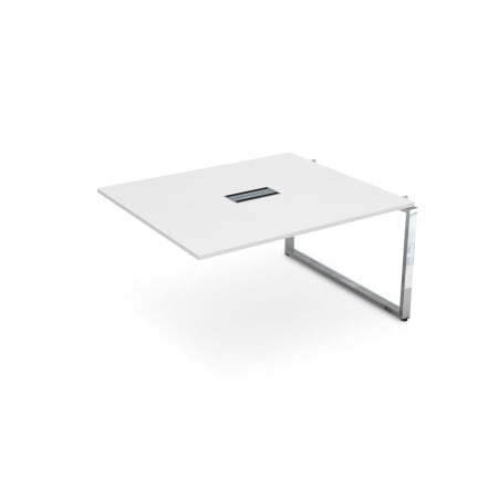 Средний модуль Бенч-системы для переговорных столов Gloss НСПС-О.926 1200x1200x750 (Белый премиумХром)