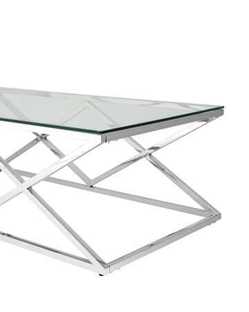 Журнальный стол 120*60 ИНСИГНИЯ серебро (Журнальный стол Инсигния серый)