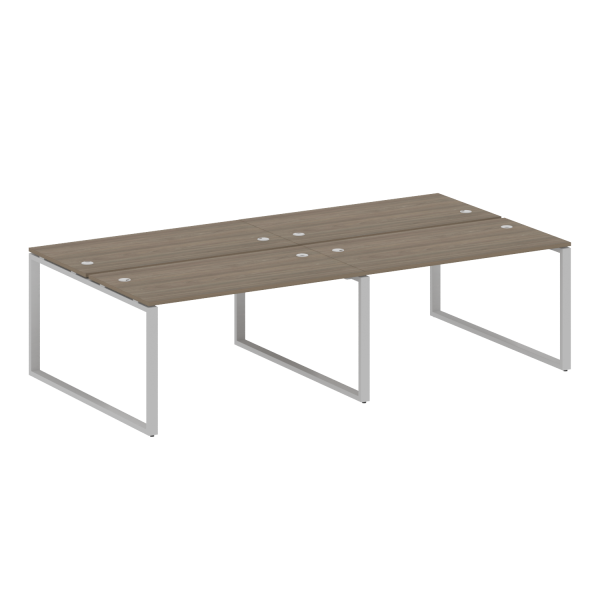 Рабочая станция Metal System Style БО.СМ-4.3 2800x1475x750 (Вяз/Серый металл)