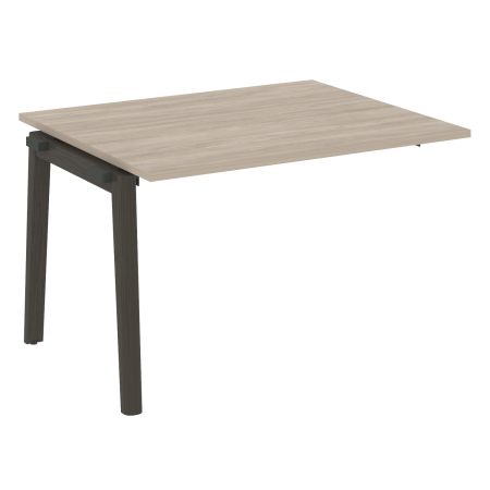 Проходной наборный элемент переговорного стола на деревянных опорах Onix Wood OW.NPRG-2 1180x980x750 (Дуб Аттик/Дуб Темный)