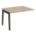 Проходной наборный элемент переговорного стола на деревянных опорах Onix Wood OW.NPRG-2 1180x980x750 (Тиквуд Светлый/Дуб Темный)