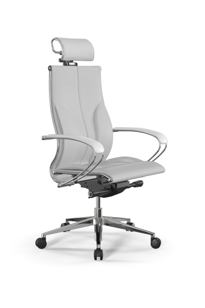 Кресло для руководителя Метта Samurai L2-10K - Infinity /Kc06/Nc06/K2cL/H2cL-3D(M26.B32.G25.W03) (Белый)