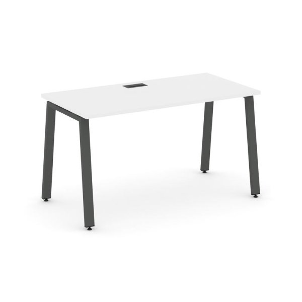 Стол письменный SN-6A.SP-011 (980х700х750) (Белый/Металл Антрацит)