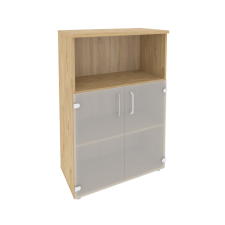 Шкаф средний широкий Onix O.ST-2.2 800x420x1207 (Тиквуд Светлый)