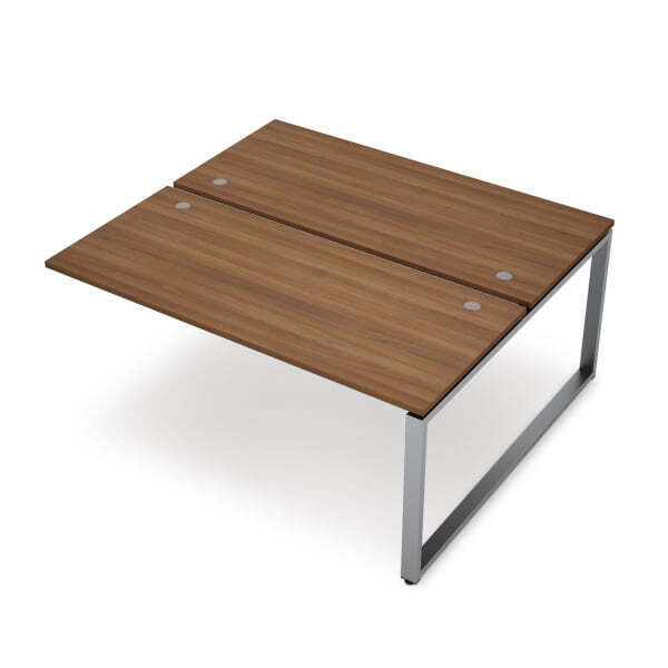 6МБК-О.6277 Бенч-система на 2 рабочих места, конечный модуль (1000x1435x750) (Шамони темный/Алюминий матовый)