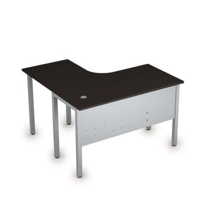 Стол письменный на металлокаркасе прав одиночная опора заказывается отдельно Стиль 2МК.129 1200x1200 (ВенгеСерый)