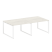 Переговорный стол 2 столешницы Metal System Style БО.ПРГ-2.2 2400x1235x750 (Дуб Наварра/Серый металл)