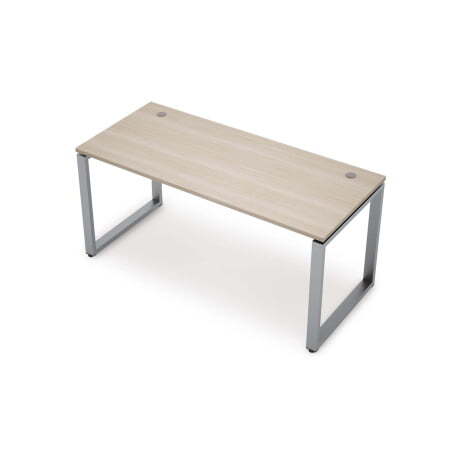 6М-О.677 Стол прямолинейный (1000x700x750) (Шамони светлый/Алюминий матовый)