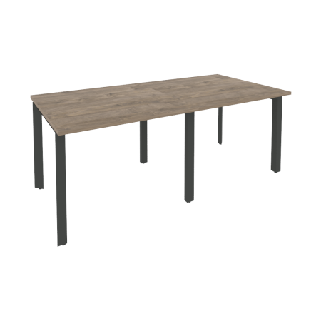 Стол переговорный Onix O.MP-PRG-2.1 1960x980x750 (Тиквуд Темный/Черный металл)