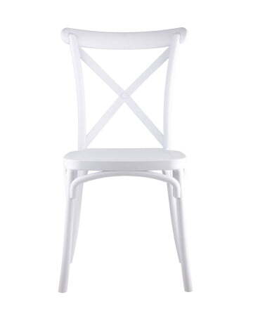Стул Кроссбэк пластиковый белый (Стул Кроссбэк белый)