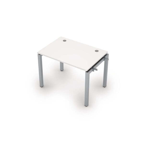 6МБН.5177  Линейная бенч-система, начальный модуль (1000x700x750) (Белый/Алюминий матовый)