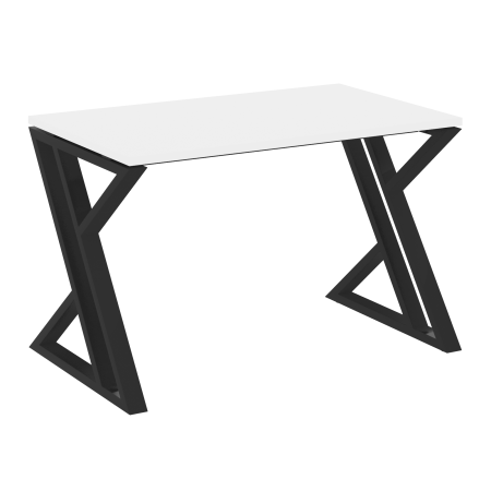 Стол рабочий VR.L-SRZ-2.7 1180x720x750 (Белый Бриллиант/Черный металл)