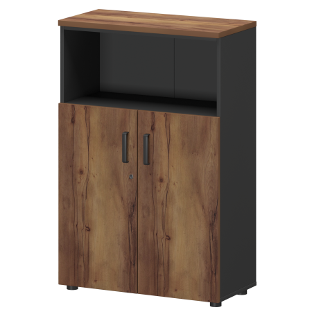 Шкаф Смарт СМШ-38Д2 Тип2 792x380x1214 (Графит/Таксония)