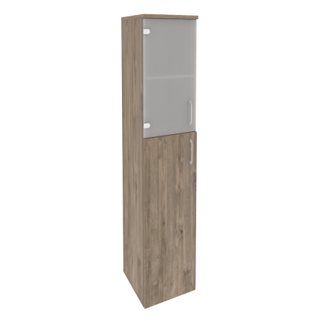 Шкаф высокий узкий левый Onix O.SU-1.7L 400x420x1977 (Тиквуд Темный)