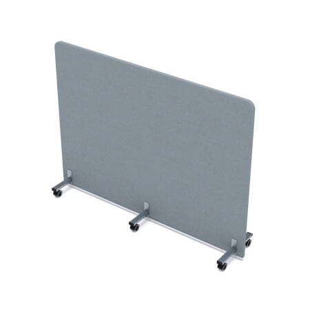 Акустическая мобильная перегородка SOFTOffice 011.МП.1612 1600x377x1200 (New grey)