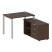 Рабочая станция с опорной тумбой правая Metal System Style БП.РС-СТС-2.1 Пр 1100x1520x750 (Дуб Наварра/Серый металл)