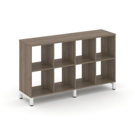 Каркас стеллажа 2 яруса SN.KS-240 (1488х400х881) (Вяз Благородный/Металл Белый)