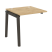 Наборный элемент рабочей станции на деревянных опорах Onix Wood OW.1.NRS-0.8 780x800x750 (Тиквуд Светлый/Дуб Темный)