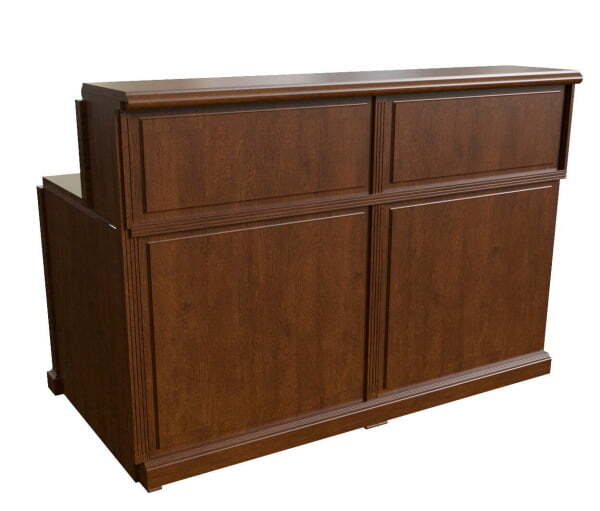 Элемент ресепшн прямой Washington 30100 1600x870x1150 (Темный орех)
