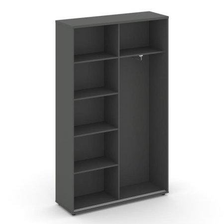 Шкаф-купе комбинированный SN.SHK.E-002 (1200х400х1982) (Антрацит/Вяз Благородный)