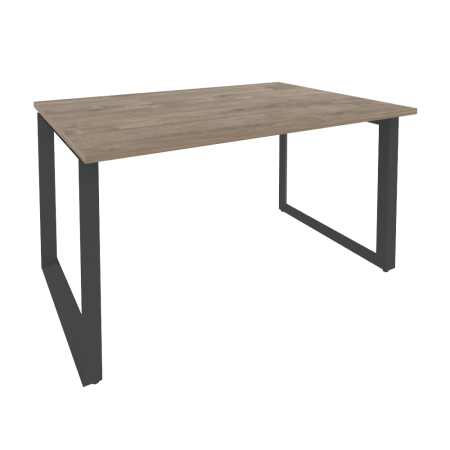 Стол переговорный Onix O.MO-PRG-1.3 1380x980x750 (Тиквуд Темный/Черный металл)