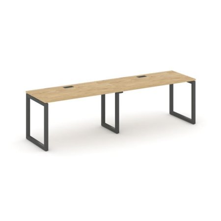 Рабочая станция 1 сторонняя SN-5O.ORS-012 (2360х700х750) (Тиквуд Светлый/Металл Антрацит)