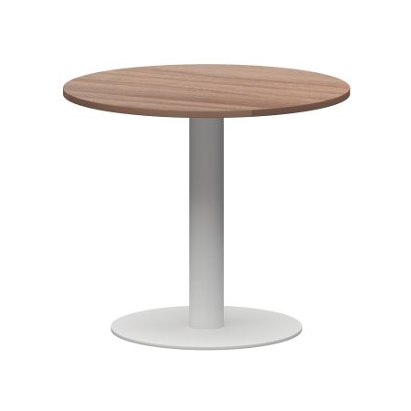 Стол круглый Арго-М АМ-Д90 900x900x760 (Темный шимо/Белый)