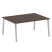 Стол для переговоров (1 столешница) на А-образном м/к Metal System Style БА.ПРГ-1.4 1600x1235x750 (Дуб наварра/Серый металл)