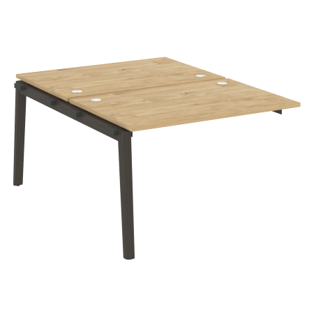 Наборный элемент рабочей станции на деревянных опорах Onix Wood OW.2.NRS-2.8 1180x1635x750 (Тиквуд Светлый/Дуб Темный)