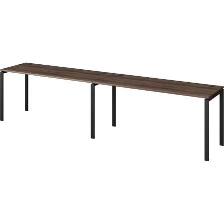 Бенч линейный на 2 рабочих места Арго-М АМБЛ-004.60 3200x600x760 (Лагос/Антрацит)