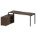 Рабочая станция с опорной тумбой левая Metal System Style БП.РС-СТС-2.5 Л 1900x1520x750 (Дуб Наварра/Серый металл)