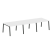 Стол для переговоров (3 столешницы) на А-образном м/к Metal System Style БА.ПРГ-3.2 3600x1235x750 (Дуб наварра/Серый металл)