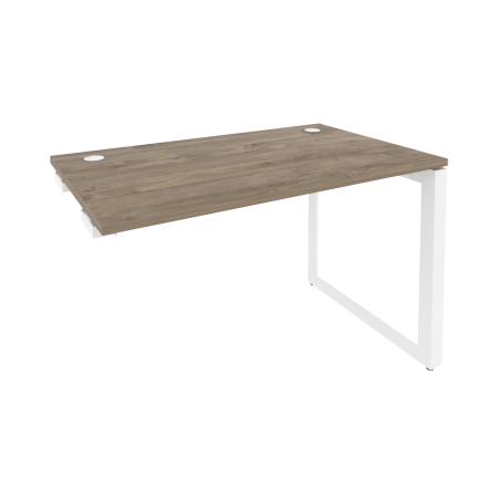 Стол-приставка на О-образном м/к к опорным элементам Onix O.MO-SPR-2.7 1180x720x750 (Тиквуд Темный/Белый Металл)