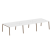 Рабочая станция на 6 рабочих места на А-образном м/к Metal System Style БА.СМ-6.3 4200x1475x750 (Дуб наварра/Серый металл)