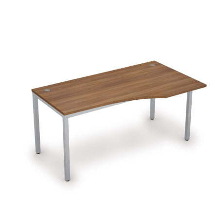 6М.021 Стол криволинейн.прав. (1600x900x750) (Шамони темный/Алюминий матовый)