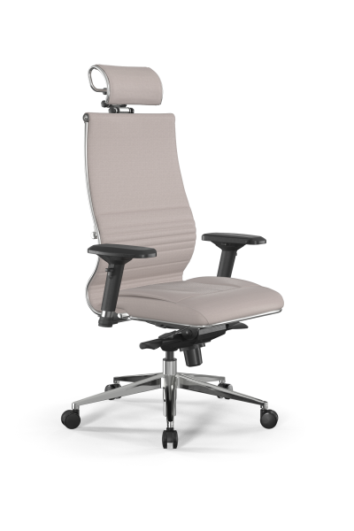 Кресло для руководителя Метта Samurai L2-8D - Infinity /Kc04/Wm06/D04P/H2cL-3D(M06.B32.G11.W03) (Светло-бежевый)