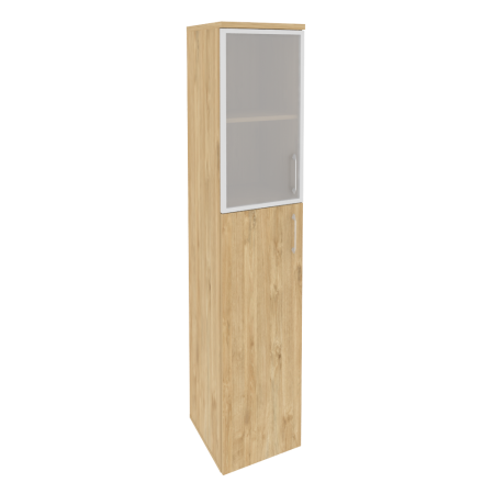 Шкаф высокий узкий левый Onix O.SU-1.7RL 400x420x1977 (Тиквуд Светлый)