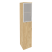 Шкаф высокий узкий левый Onix O.SU-1.7RL 400x420x1977 (Тиквуд Светлый)
