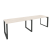 Рабочая станция на О-образном м/к Onix O.MO-RS-2.3.7 2760x720x750 (Тиквуд Темный/Белый Металл)
