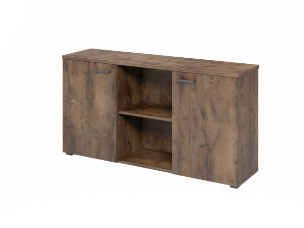 Тумба приставная к 2м столам с экраном L-681 1419х376х750 (Таксония Шоколадная)