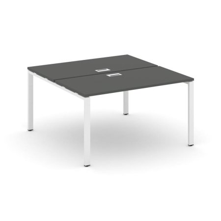 Рабочая станция 2-х сторонняя SN-6P.DRS-012 (1180х1432х750) (Антрацит/Металл Белый)