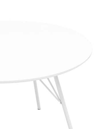 Стол обеденный Мемфис D110 белый (Стол обеденный Мемфис белый)