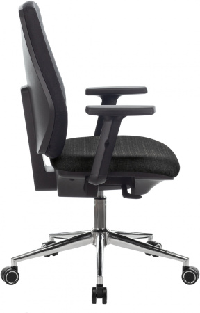 Кресло CH-545SL черный 38-418 крестов. металл хром (Черный)