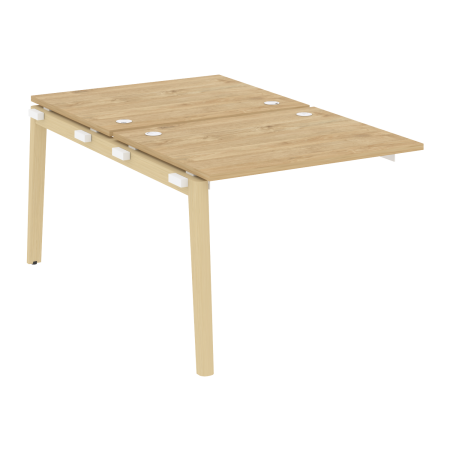 Наборный элемент рабочей станции на деревянных опорах Onix Wood OW.2.NRS-1.8 980x1635x750 (Тиквуд Светлый/Дуб Светлый)