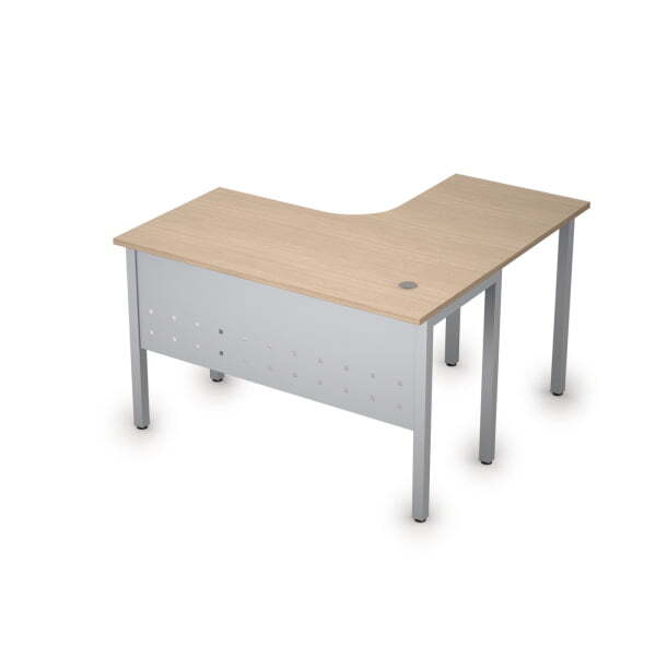 Стол письменный на металлокаркасе левый одиночная опора заказывается отдельно Стиль 2МК.128 1200x120 (ДубСерый)