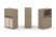 Тумба одиночная + низкая надставка ES.NB.1N-3 (750х410х1135) (Латте/Тиквуд Светлый)