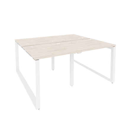 Рабочая станция на О-образном м/к Onix O.MO-D.RS-4.0.7 1560x1475x750 (Денвер Светлый/Белый Металл)