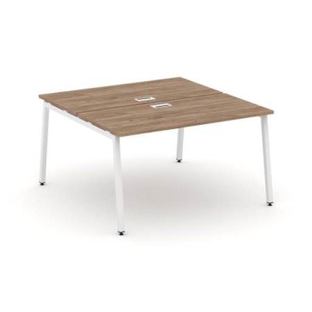 Рабочая станция 2-х сторонняя SN-4A.DRS-022 (1180х1632х750) (Дуб Табак/Металл Белый)