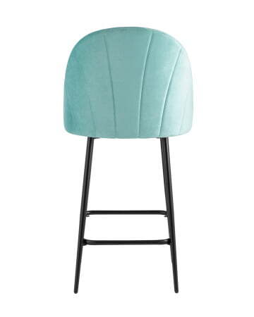 Стул полубарный Логан велюр пыльно-голубой (Стул полубарный Логан пыльно-голубой)